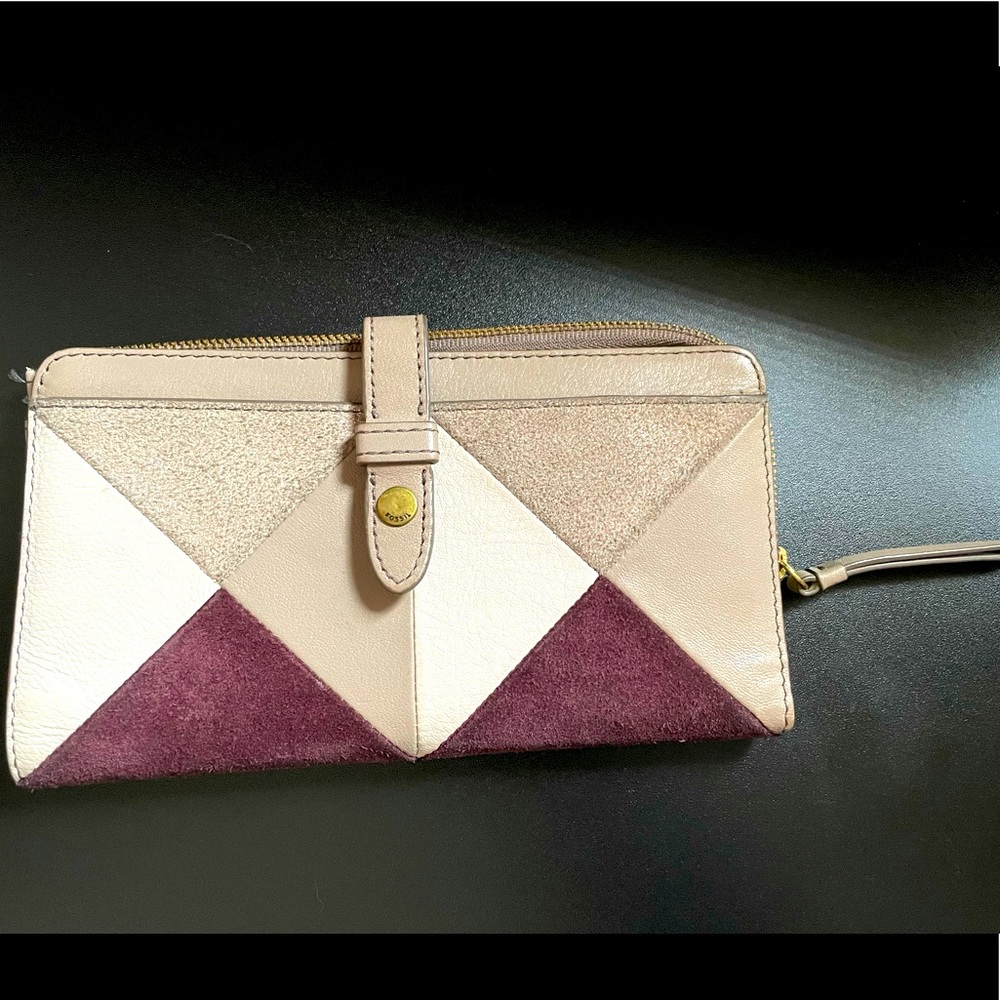Fossil Leather and Suede Wallet